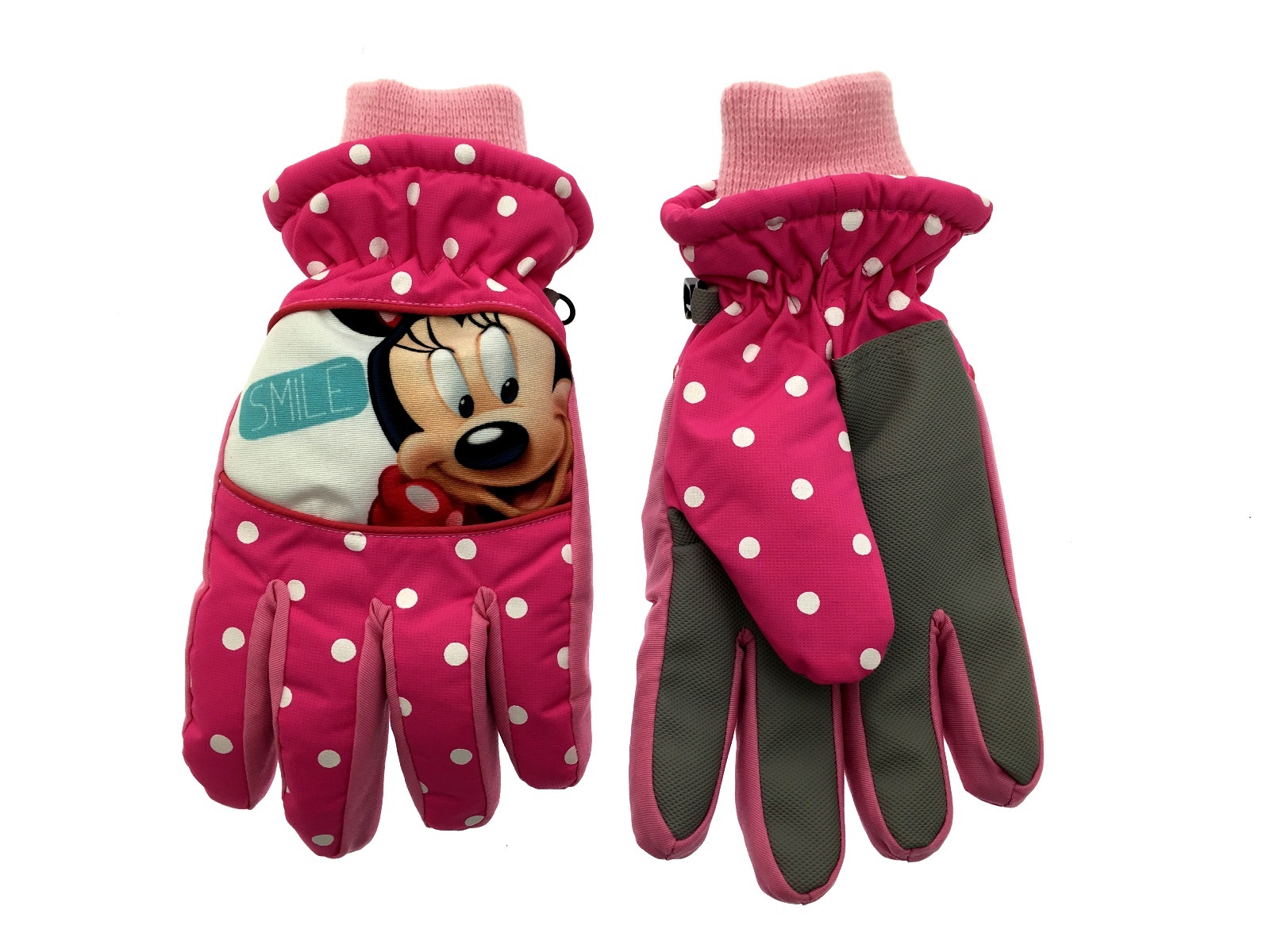 Girls Disney Character Padded Ski Gloves Warm Winter Snow Kids Size 4